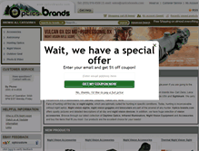 Tablet Screenshot of opticsbrands.com